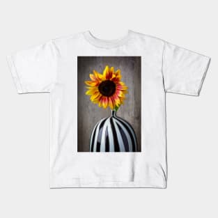 Autumn Sunflower In Graphic Vase Kids T-Shirt